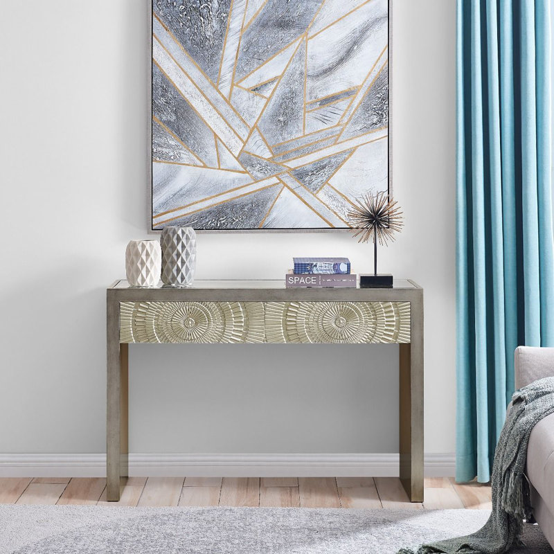 Heywood 120cm Glass Top Console Table