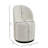 Velvet Swivel Barrel Chair-609461061
