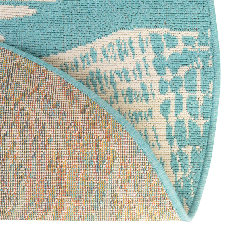 Geo Indoor / Outdoor Rug, Round 7'1"