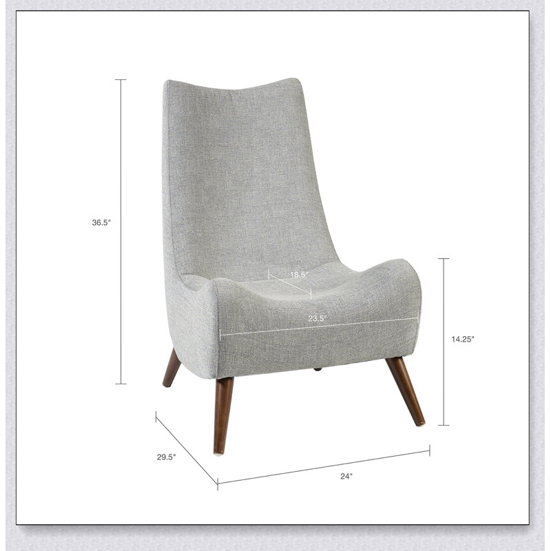 Chaise sans accoudoirs en polyester brun clair à 4 pieds