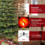 Sapin de Noël artificiel pré-éclairé 6,5 pieds avec 500 lumières claires homologuées UL, vert