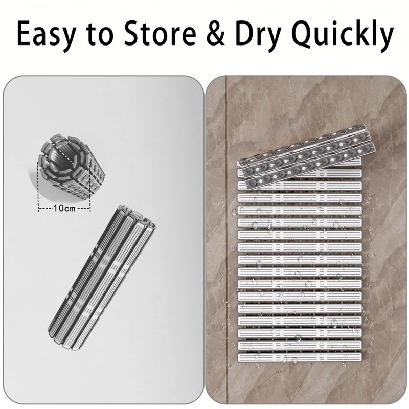 Gowan Plastic / Acrylic Non-Slip Shower Mat, 90cm
