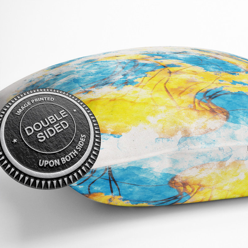 Jellyfish Cushion with Filling, 55cm H x 55cm W x 20cm D