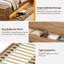 Structure de lit moderne en bois avec rangement et bande lumineuse à DEL, lit plateforme avec tête de lit, lattes renforcées et pieds centraux, sans sommier-1661001551-1825460204