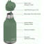Asobu 475ml Double Wall Insulated Stainless Steel Water Bottle