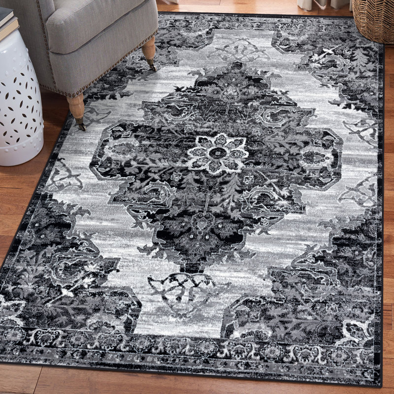 Tapis oriental gris Rudus, Rectangle 5 pi x 7 pi