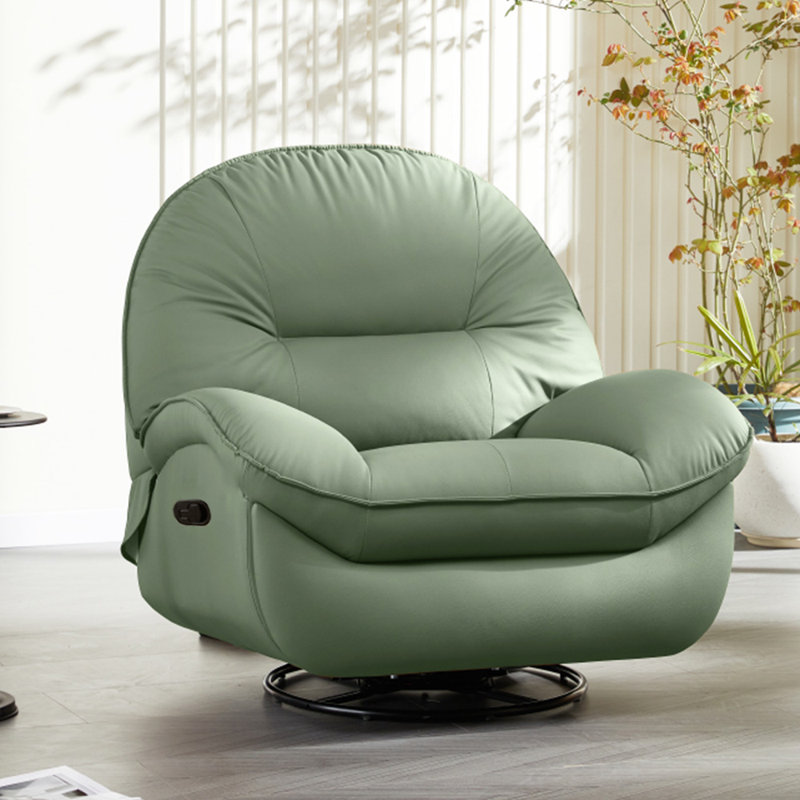 Fauteuil inclinable en simili cuir Nyzaiah, Cyan