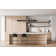 Mariyum 1 - Light Brushed Black LED Kitchen Island Pendant