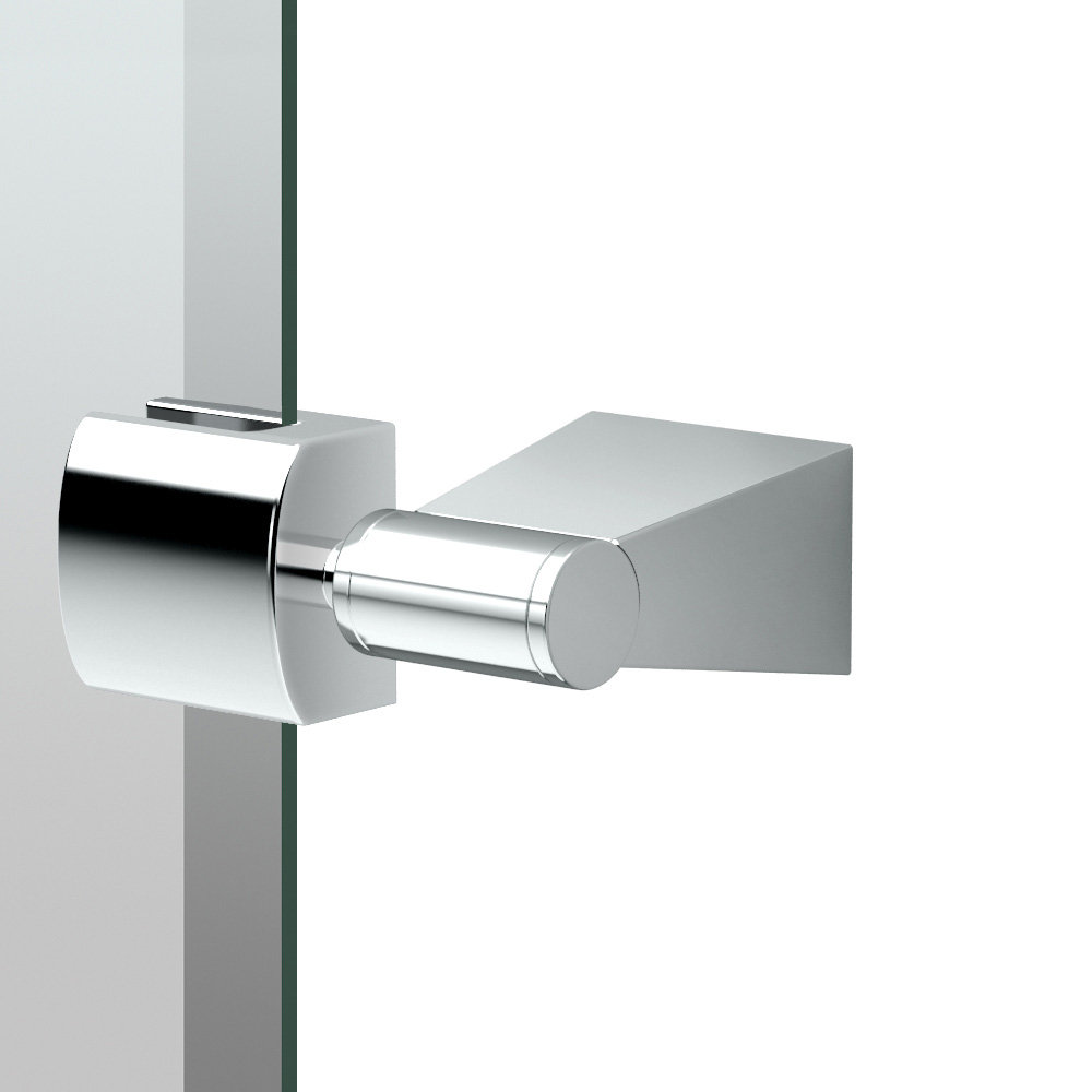 Bleu Wall Mount Beveled Frameless Bathroom Mirror | Pivoting Oval Mirror Gatco 