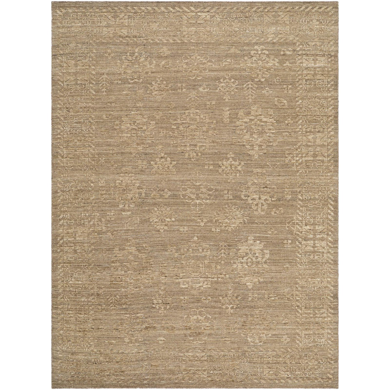 Iowa Handmade Wool Oriental Area Rug, Rectangle 6' x 9'