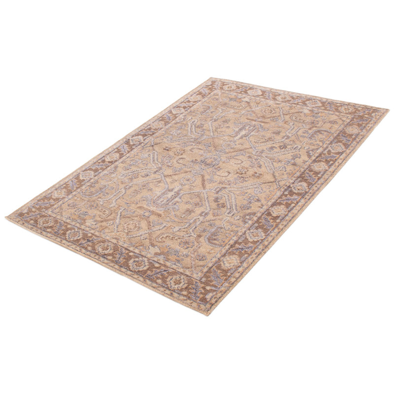 Tapis brun clair 5 pi 3 po x 7 pi 7 po Jules Serapi