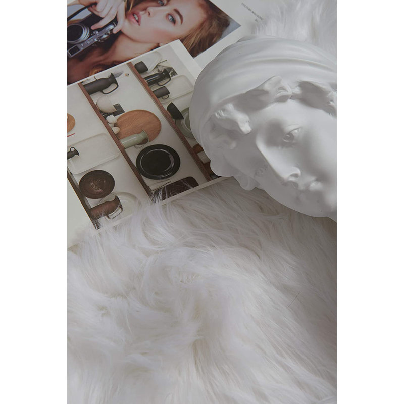 Tapis blanc Edmondo Flokati
