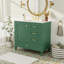 Meuble-lavabo moderne 36 po avec cadre en pin massif, 1 porte à fermeture douce et 3 tiroirs, armoire de rangement moderne-1674477418