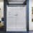 Infinity-Z 60" W x 36" D x 76.75" H Semi-Frameless Rectangle Shower Enclosure with Towel Bar-20961231-20961232-98587426