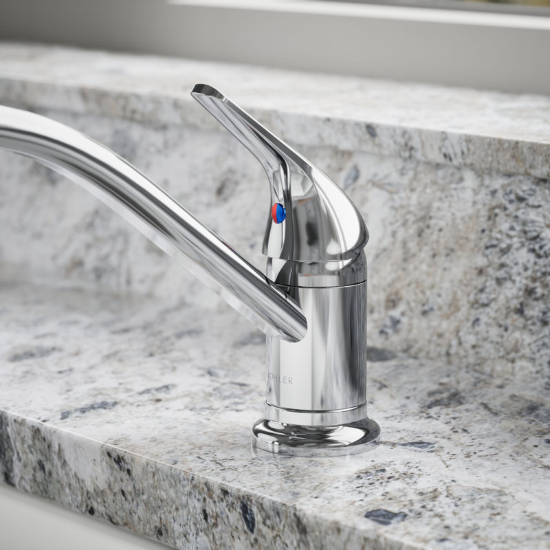 Single Handle Kitchen Faucet, Polished Chrome