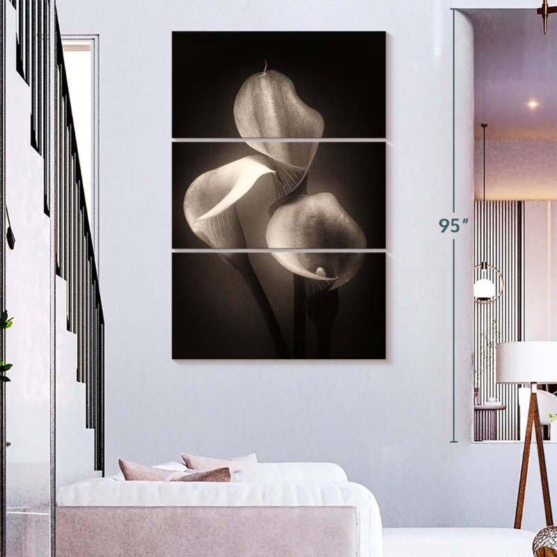 Harnek Calla Lilly sépia, H 74 po x l 48 po