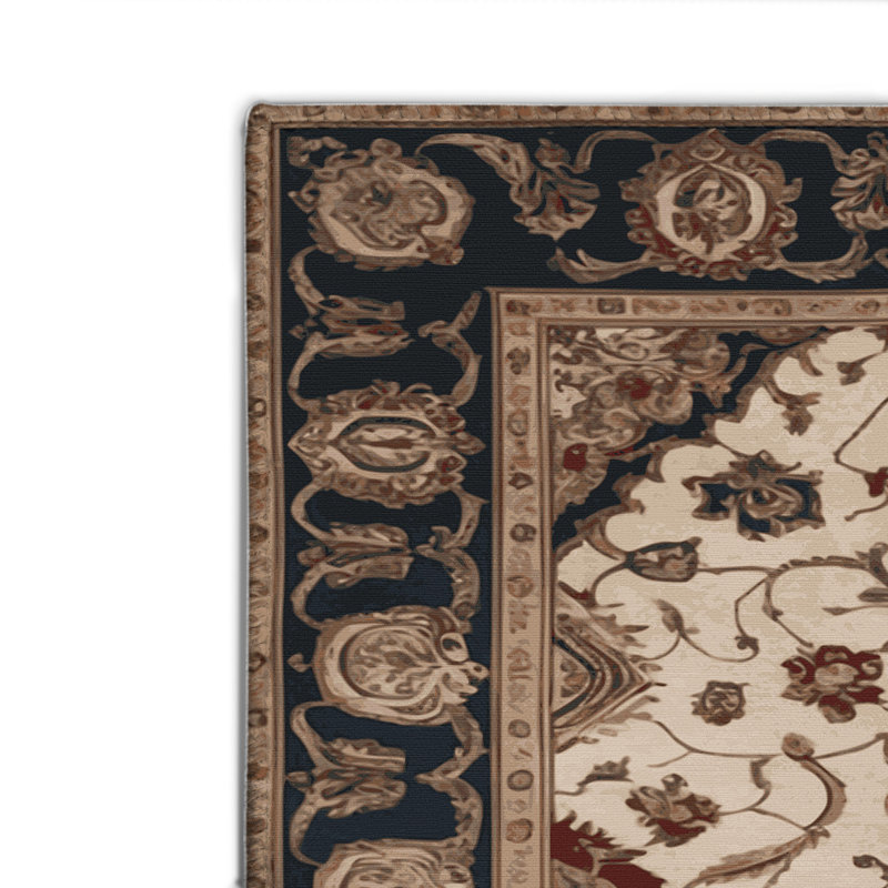 Tapis d'intérieur et d'extérieur brun français, Rectangulaire 2 pi x 3 pi