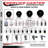 4 Piece Hard Rubber Caster Set