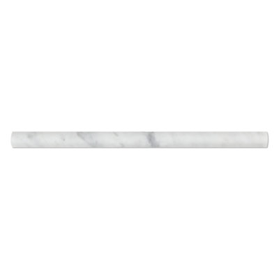 Revêtement mural blanc à carreaux 3/4 po x 12 po Carrara