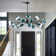 Burness 15 - Light Sputnik Modern Linear Modern Glass Bubble Dining  Chandelier