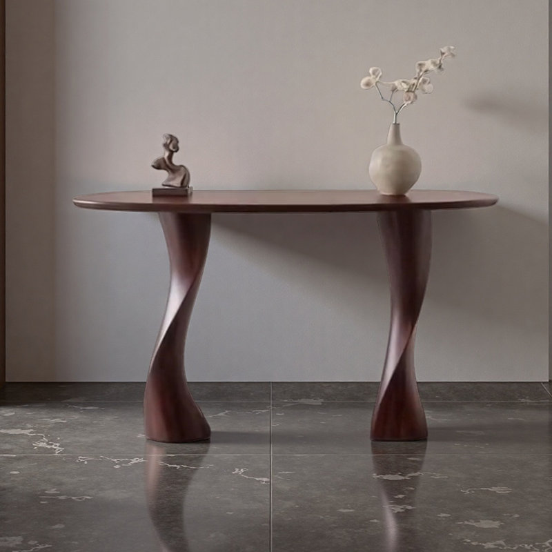 Nordic-style creative solid wood console table, 35.43" H x 59.06" W x 15.75" D