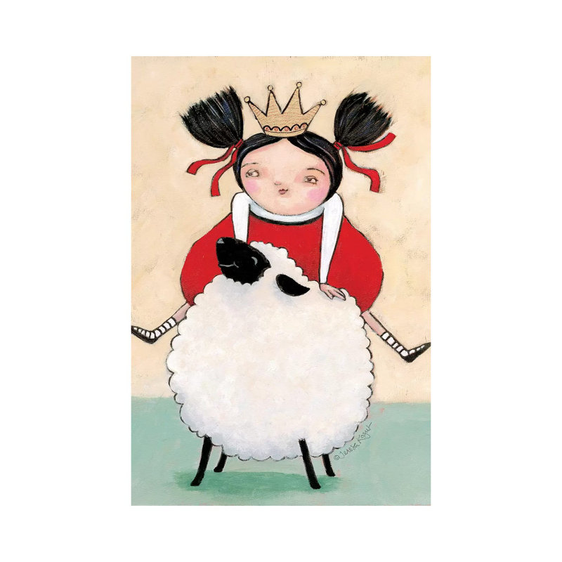 Ewe Ride by Teresa Kogut - Painting on Canvas, Wrapped Canvas, 152.4cm H x 101.6cm W x 3.81cm D