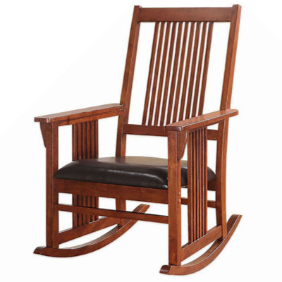 Chaise berçante Drouin avec dossier à lattes