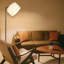 Arched Floor Lamp 166cm Modern Metal with Fabric Shade Jaesa-1676672651