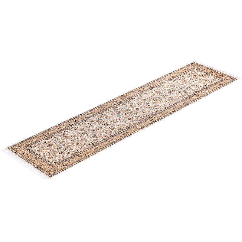 Classic One-of-a-Kind 2'6" X 10'4" Hand Knotted Area Rug
