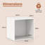 32cm H x 34cm W Cube Bookcase-1588333319