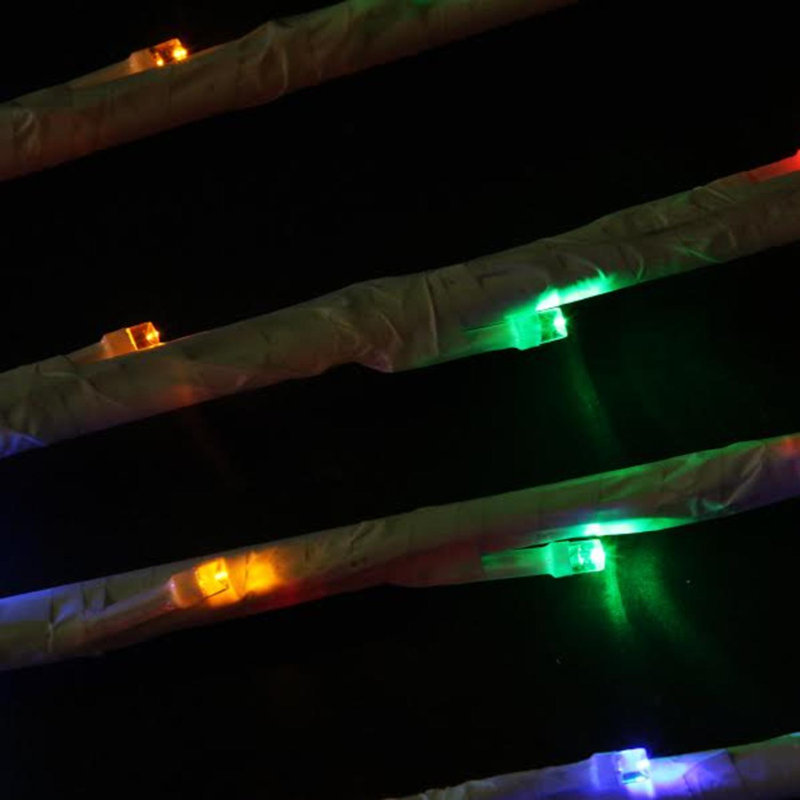 Branch Spray Driveway Pathway Markers - LED Lights, 72", Multi