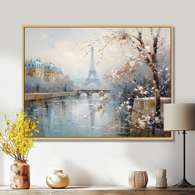 Hiver Paris, Tour Eiffel, charme de ville I - Paris, art mural