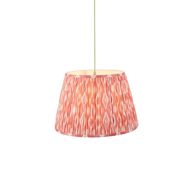 Parksdale 1 - Light Brushed Brass Pendant, Pink