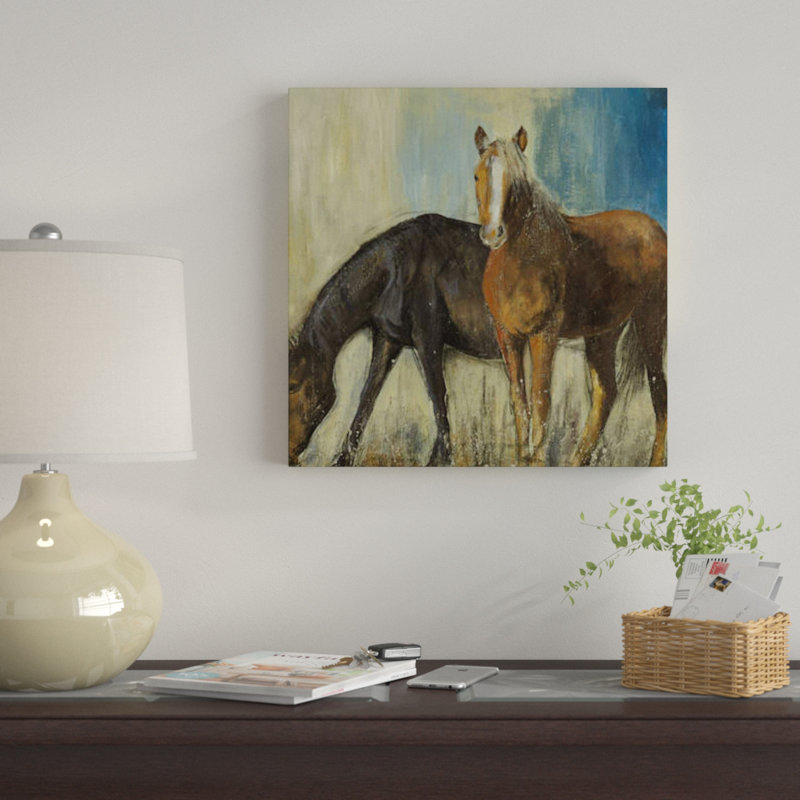 « cheval ii », impression sur toile, H 12 po x l 12 po x P 1,5 po, Pas de tapis, Toile tendue