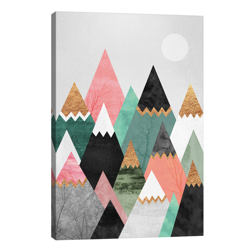 Pretty Mountains - Print on Canvas, No Frame, 66.04 cm H x 45.72 cm W x 1.91 cm D