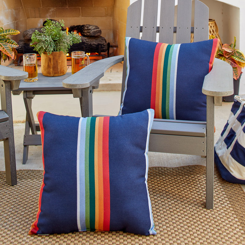 Coussin Sunbrella, Bleu marine, H 20 po x l 20 po