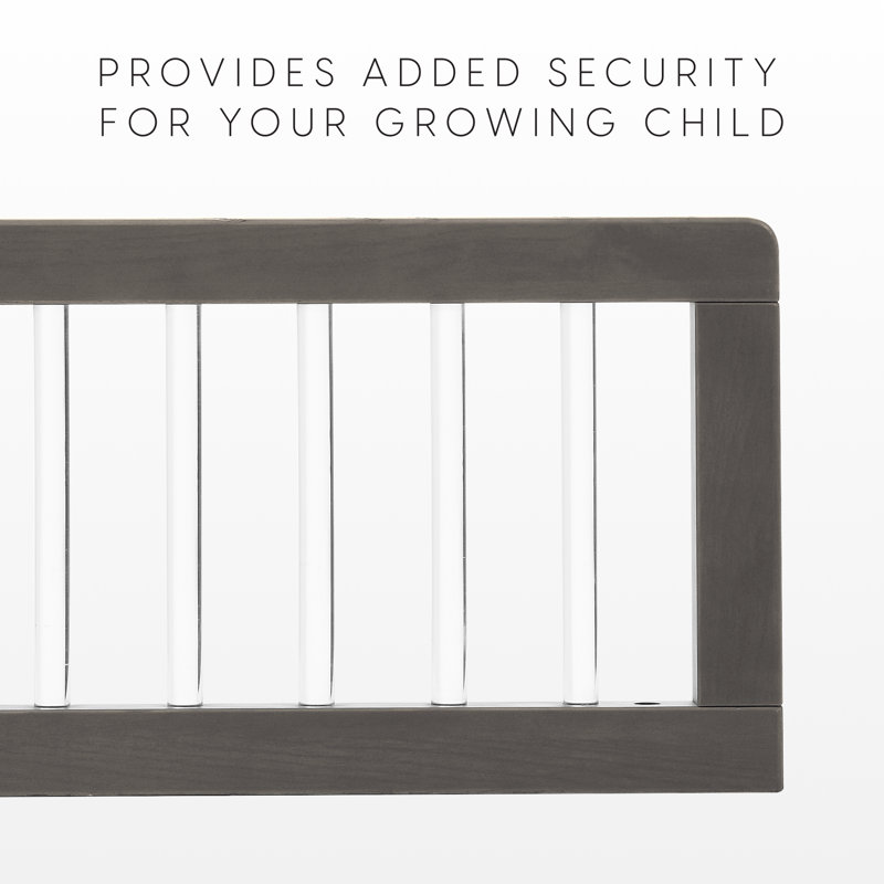 Vienna Toddler Guardrail, Darkwash Ash With Acrylic