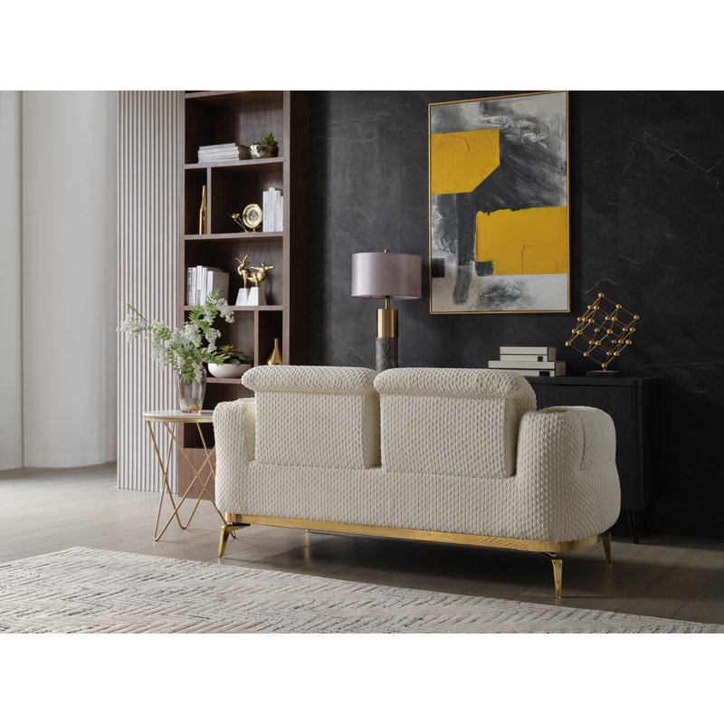 Penright Loveseat Cream, Cream