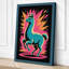 Llama in Starburst Modern - Wrapped Canvas-1470936806-1470936813