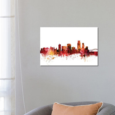 Corpus Christi, Texas Skyline by Michael Tompsett - Wrapped Canvas Gallery-Wrapped Canvas Giclée