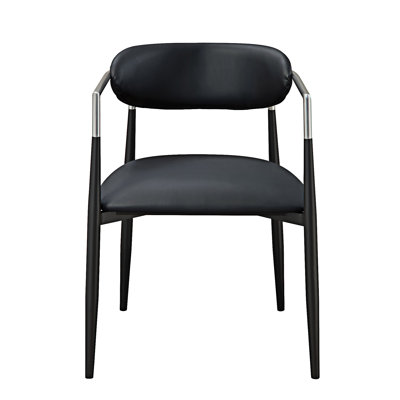 Chaise rembourrée avec accoudoirs (ensemble de 2)
