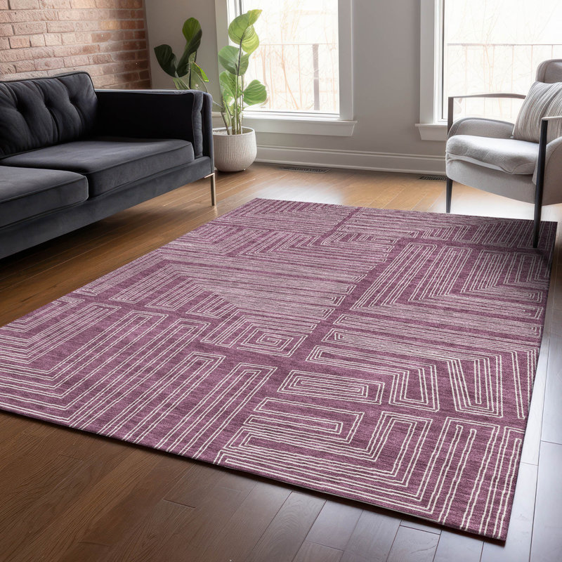 Tapis lavable intérieur / extérieur Clayra , 10 pi x 14 pi