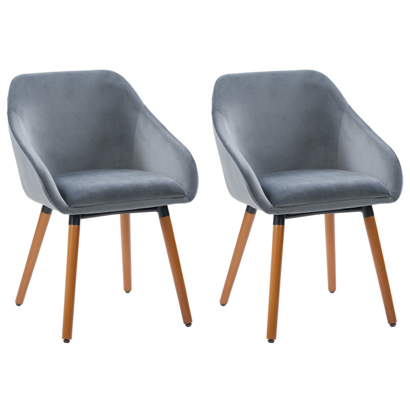Chaise avec accoudoirs, gris