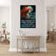 «Mermaid Under Moon She Dreams Of The Ocean», reproduction d'art rectangulaire sur toile tendue 1 pièce-301821566