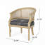 Fauteuil d'appoint à structure en bois d'hévéa-1069220190