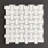Thassos White with Gray Dot Basketweave  Wall & Floor Mosaic Tile-50872649