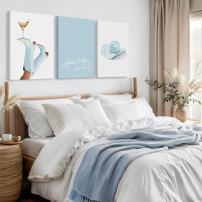 3 Piece Wrapped Canvas Print, 40cm H x 30cm W