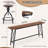 83.86in Modern Counter Height Bar Table ,Pub Table ,Console Table,Metal Frame for Dinner Kitchen and Living Room