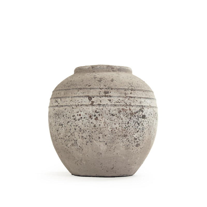 Estell Stoneware Jar, 11" H x 11" W x 11" D