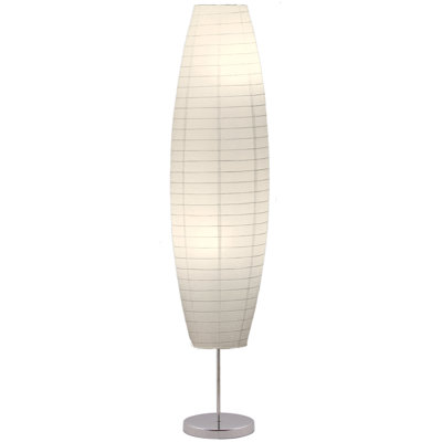 Lampe sur pied en papier blanc 50 po Ginerva